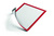 Selbstklebender Inforahmen, Format DIN A3, 1 VE = 6 Stück Farbe rot | BZ5037
