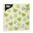 30 Servietten, 3-lagig 1/4-Falz 33 cm x 33 cm limonengrün "Papillons". Material: Tissue. Farbe: limonengrün