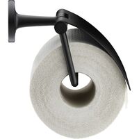 Produktbild zu DURAVIT WC-Papierhalter mit Deckel Starck T schwarz matt