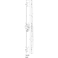 Produktbild zu GU MFV-Schloss Secury MR2 ÖNORM,DM 45,Stulp 1750 x 16 x 2,5mm eckig,silberfärbig