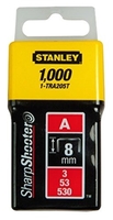 STANLEY 1-TRA205T AGRAFE 8 MM TYPE A BOÎTE 1000 PIÈCES