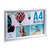 Muurlijst aluminium A4 Office alu - kristal