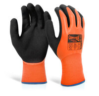 Beeswift Glovezilla Latex Thermal Glove Orange S (Pack of 10)
