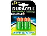 Pila alcalina RECARGABLE tipo AA Stay Charged de Duracell -blister 4 unidades
