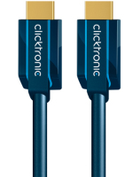 ClickTronic 5m High Speed HDMI câble HDMI HDMI Type A (Standard) Bleu