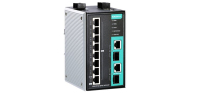 Moxa EDS-P510A-8POE-2GTXSFP-T łącza sieciowe Nie zarządzany Fast Ethernet (10/100) Obsługa PoE 4U Czarny, Szary