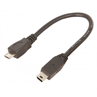 Urban Factory Mini USB/Micro USB, 0.15 m câble USB 0,15 m USB 2.0 Mini-USB B Micro-USB B Noir