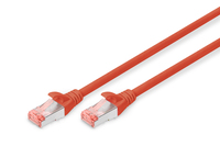 Digitus DK-1644-005/R hálózati kábel Vörös 0,5 M Cat6 S/FTP (S-STP)