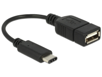 DeLOCK 65579 USB Kabel 0,15 m USB 2.0 USB C USB A Schwarz