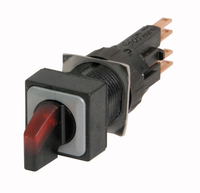 Eaton Q18LWK1R-RT interruptor eléctrico Interruptor de palanca acodillada Rojo, Plata