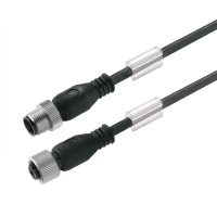 Weidmüller SAIL-M12GM12G-4-0.5U kabel sygnałowy 0,5 m Czarny