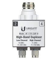 Ubiquiti AF-11FX-DUP-H adaptador de fibra óptica 1 pieza(s) Plata, Blanco