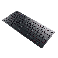 CHERRY KW 9200 MINI teclado USB + RF Wireless + Bluetooth AZERTY Belga Negro