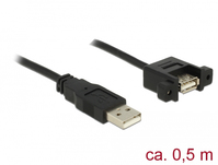 DeLOCK 85461 USB Kabel 0,5 m USB 2.0 USB A Schwarz