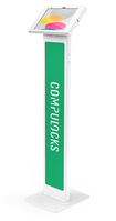 Compulocks iPad 10.9" 10th Gen Swell Enclosure Brandable Floor Stand White