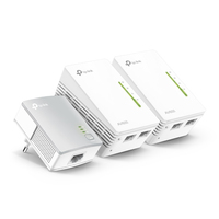 TP-Link TL-WPA4220T KIT PowerLine-netwerkadapter 300 Mbit/s Ethernet LAN Wifi Wit 3 stuk(s)