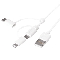 LogiLink CU0126 USB-kabel 1 m USB A Wit