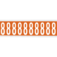 Brady CNL1O 8 self-adhesive label Rectangle Removable Orange, White 250 pc(s)