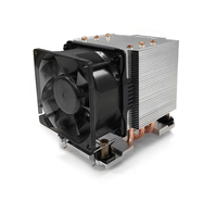 Dynatron N6 számítógépes hűtőrendszer Processzor Hűtő 8 cm Alumínium, Fekete, Réz 1 dB