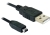 DeLOCK USB cable 2.0 mini 4-Pin Hirose 1,5m USB Kabel USB A USB B Schwarz