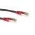 ACT FTP Category 5E Black w/ Red Boots, Cross-Over 0.5m cable de red Negro 0,5 m
