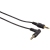 Hama Jack Cable, Plug - Plug, 3.5 mm, 0.75 m audio kabel 0,75 m 3.5mm Zwart