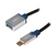 LogiLink CU0116 USB-kabel 0,1 m USB 3.2 Gen 1 (3.1 Gen 1) USB A USB C Aluminium, Zwart