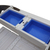 AXI Delta Zand & Water Picknicktafel Grijs/wit - Parasol Blauw