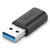 Lindy 41904 Kabeladapter USB 3.2 Type A USB 3.2 Type C Schwarz