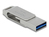 DeLOCK 54008 USB-Stick 256 GB USB Type-A / USB Type-C 3.2 Gen 1 (3.1 Gen 1) Grau