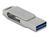 DeLOCK 54008 USB flash drive 256 GB USB Type-A / USB Type-C 3.2 Gen 1 (3.1 Gen 1) Grijs