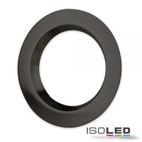 Article picture 1 - Cover aluminium round black recessed for spotlight SYS-90
