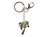 Schlüsselanhänger Artebene Palme, mit glitzernden Strasssteinene, mit Schlüsselring und klipp