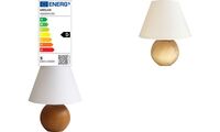 UNiLUX Lampe de bureau LED BLOOM, blanc / hêtre (64000456)
