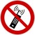 Interdiction interdit d´activer des téléphones mobiles portables GSM