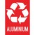 Recyclage Aluminium - autocollant - L.210 x H.297 mm