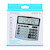 Kalkulator biurowy DONAU TECH, 10-cyfr. wyświetlacz, wym. 136x134x28 mm, srebrny