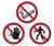 Durable Adhesive ISO "No Smoking" Prohibition Sign Safety Floor Sticker | 43cm