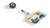 Durable Acrylic Security Pass ID Card Holders with Badge Reel | 10 Pack | Clear