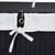 Relaxdays Wäschekorb Bambus mit Deckel, rechteckiger Wäschesammler, 2 Fächer, 95 l Volumen, faltbare Wäschebox, schwarz