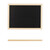 Relaxdays Kreidetafel mit Holzrahmen, abwischbare Tafel, Büro Memoboard, Wandtafel zum Aufhängen, 30 x 40 cm, schwarz