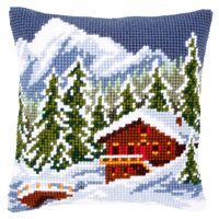 Cross Stitch Kit: Cushion: Snow Landscape