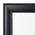 Regenwasserfester Kundenstopper / Plakatständer WindSign „Seal”, 44mm-Profil | fekete sarokillesztés, fekete műanyag sarokkal a csúcson DIN A1 (594 x