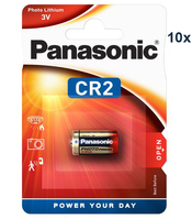 Panasonic CR2, CR2EP Lithium Batterie 10-Pack