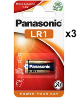 Panasonic Cell POWER N / Lady / LR1 Battery 3-Pack