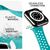 NALIA Breathable Bracelet Silicone Smart Watch Strap compatible with Apple Watch Strap SE & Series 8/7/6/5/4/3/2/1, 38mm 40mm 41mm, Fitness Watch Band, Men & Women Cyan