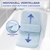 Maximex Badewannenmatte mit Kissen, aus 100% druckentlastendem Polyester-3D-Mesh-Gewebe