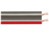Lautsprecher-Leitung, 2 x 0,75 mm², grau (rote Adermarkierung)