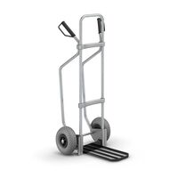Sack truck with runners, zinc plated