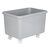 Mobile square polyethylene containers